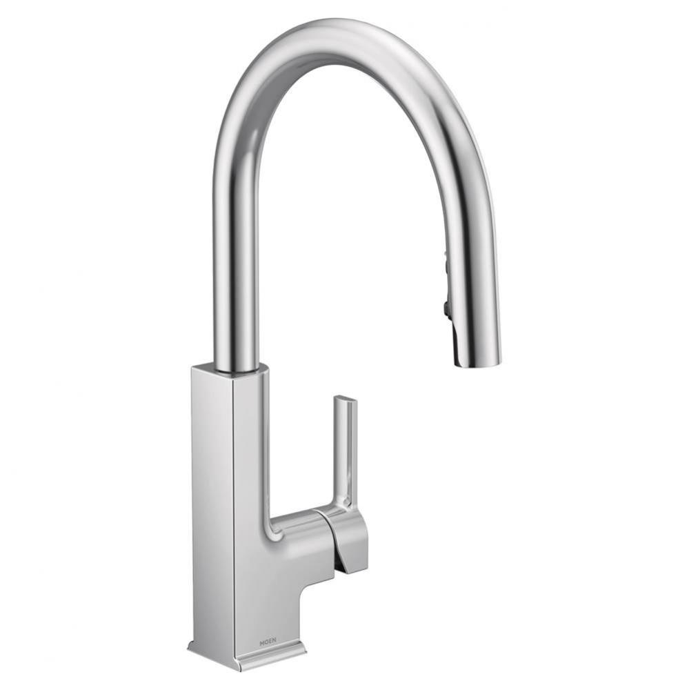 STO One-Handle High Arc Pulldown Kitchen Faucet with Power Clean, Chrome