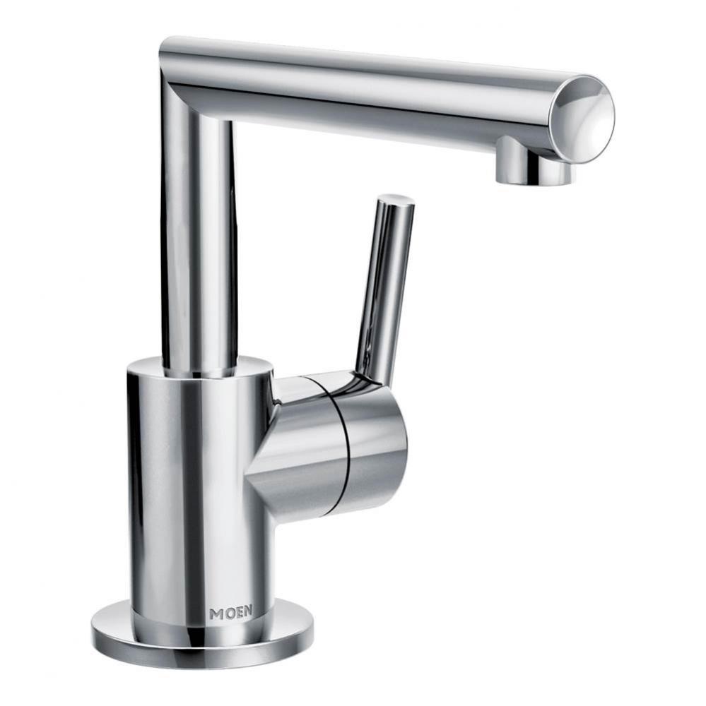 Arris One-Handle Single Hole Modern Bathroom Faucet, Chrome
