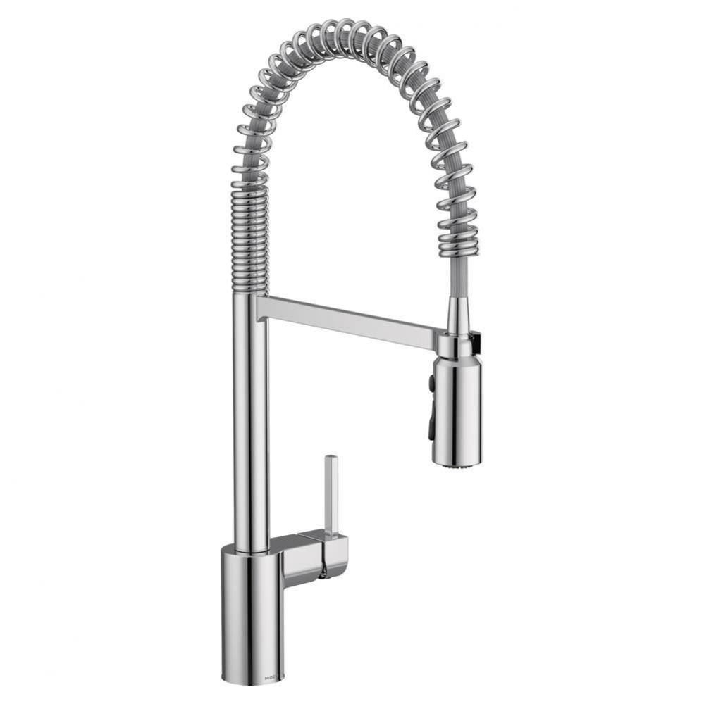 Align One Handle Pre-Rinse Spring Pulldown Kitchen Faucet with Power Boost, Chrome