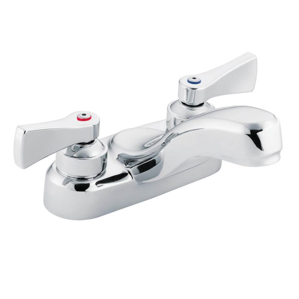 Chrome two-handle lavatory faucet