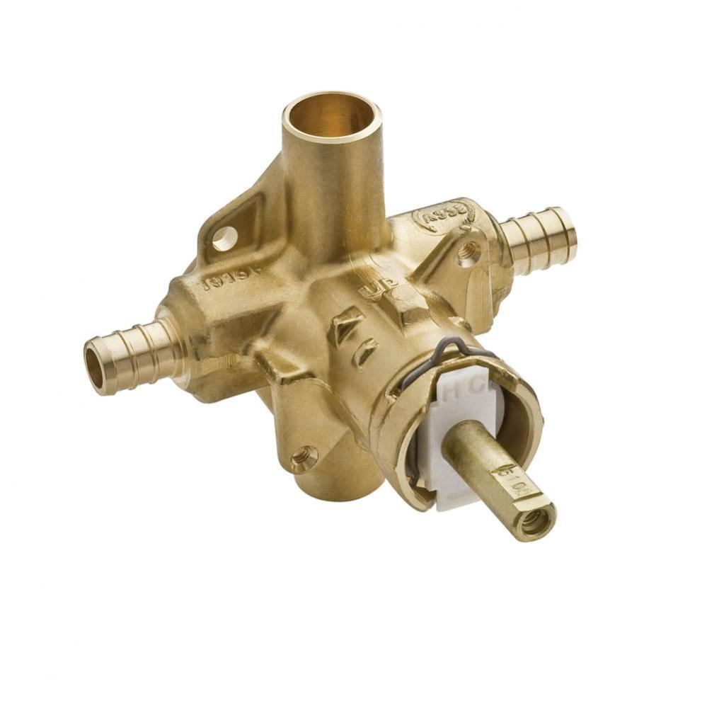 Posi-Temp Brass Pressure Balancing Shower Valve, 1/2-Inch Crimp Ring PEX Connection