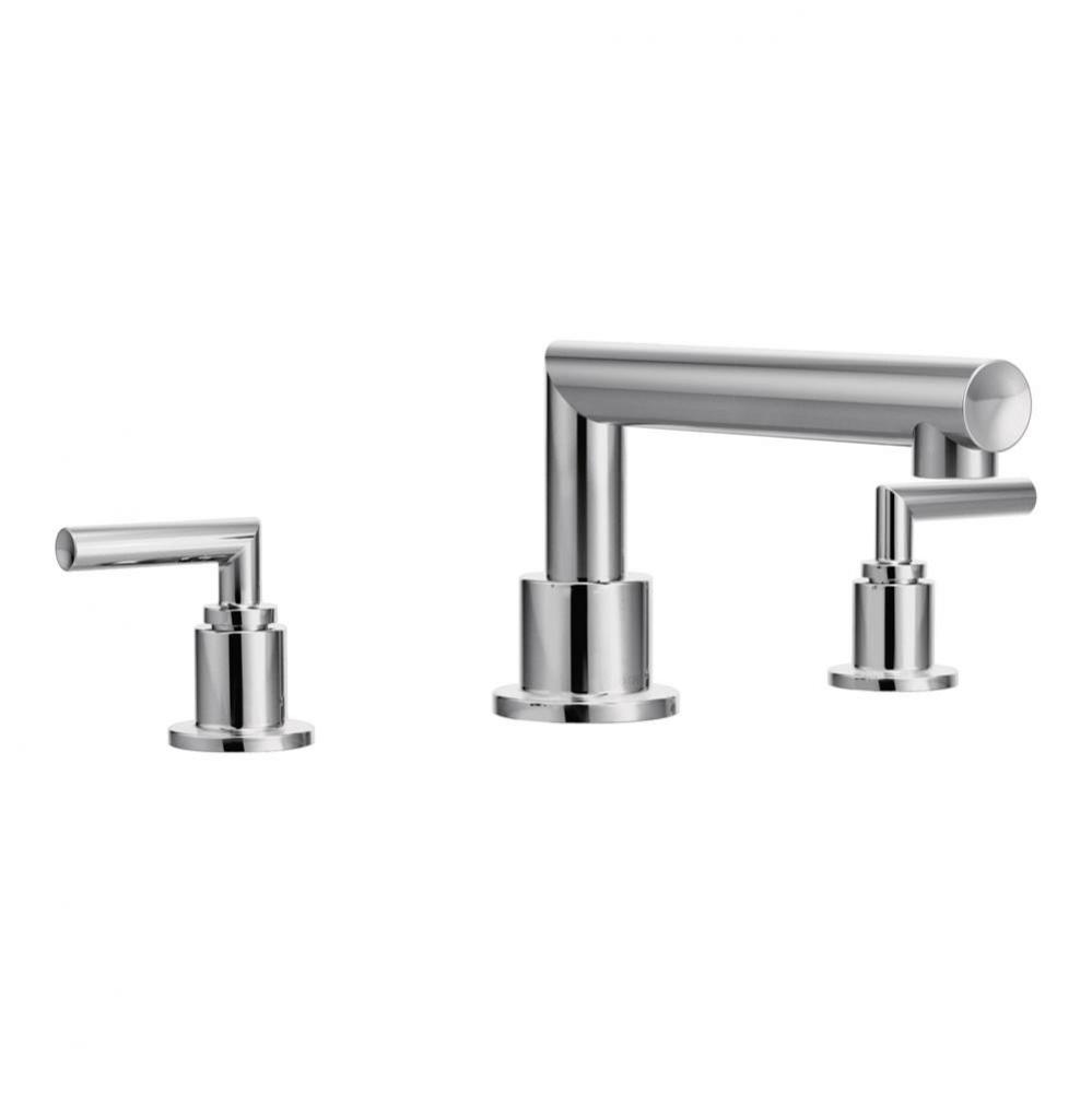 Arris 2-Handle Deck-Mount High-Arc Roman Tub Faucet Trim Kit in Chrome (Valve Sold Separately)