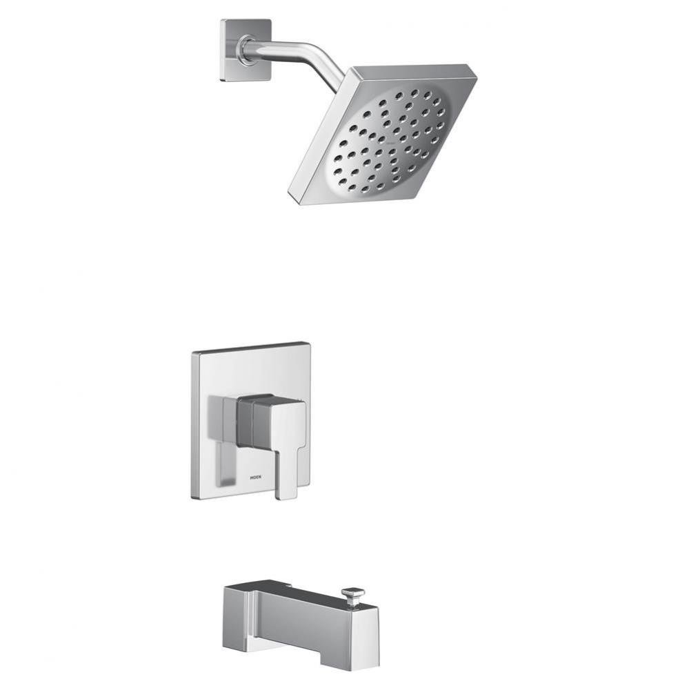 90 Degree M-CORE 2-Series Eco Performance 1-Handle Tub and Shower Trim Kit in Chrome (Valve Sold S