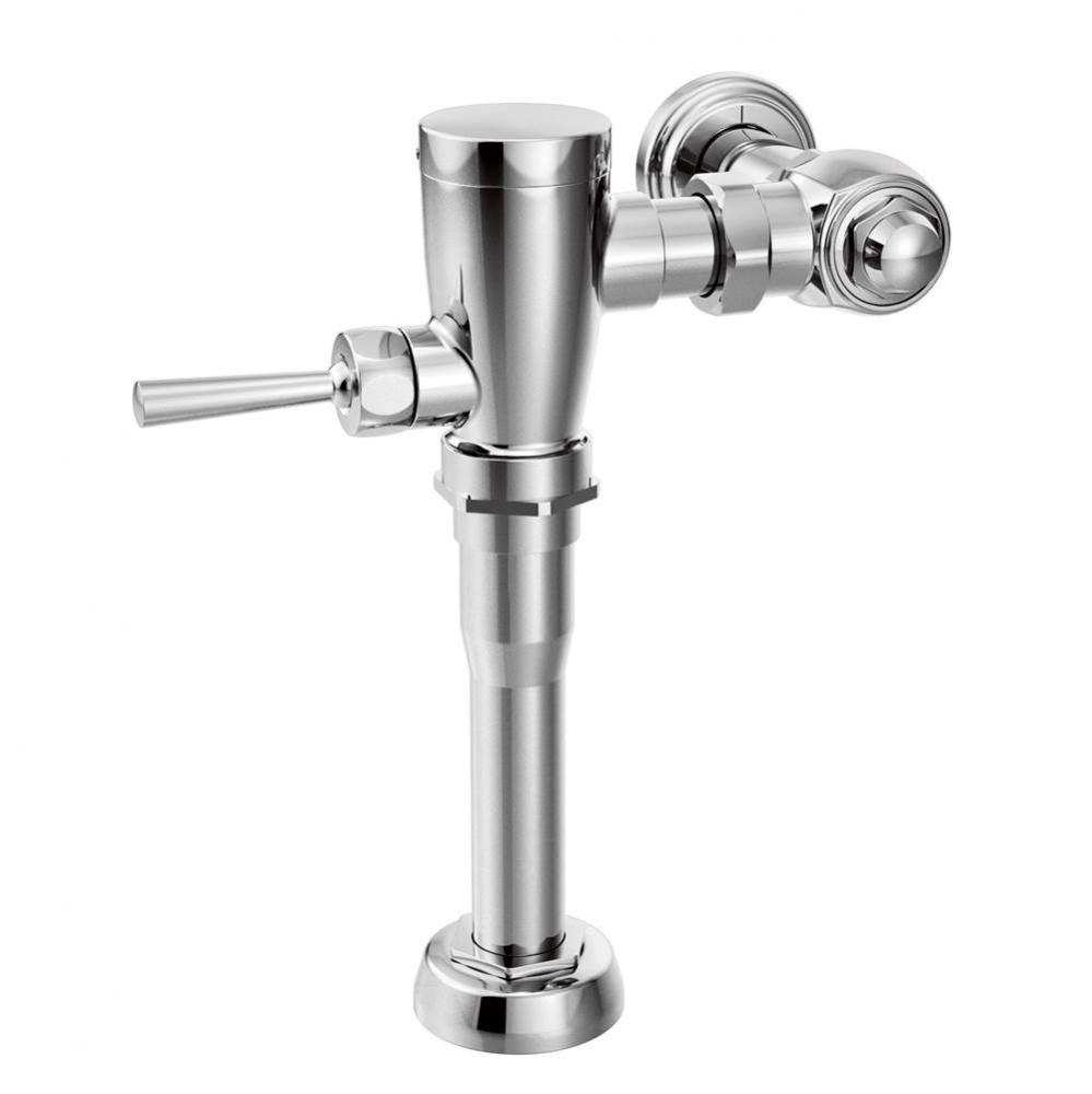 Chrome manual flush valve 1 1/4&apos;&apos; urinal