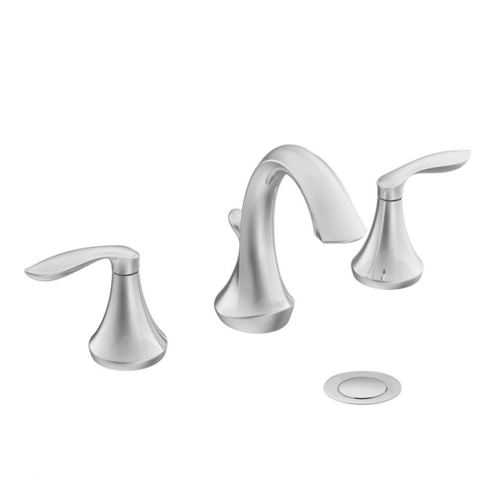 Eva 8 in. Widespread 2-Handle High-Arc Bathroom Faucet Trim Kit in Chrome (Valve Sold Separately)