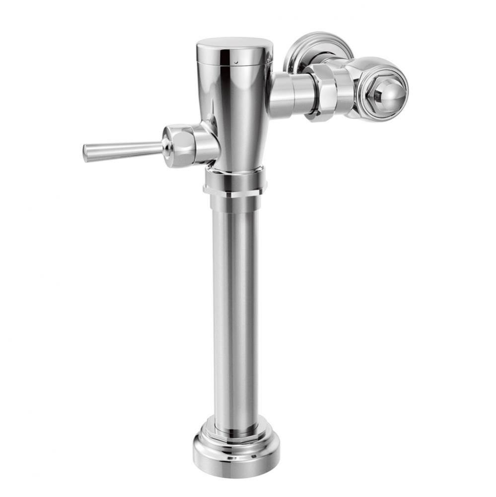 Chrome manual flush valve 1 1/2&apos;&apos; water closet