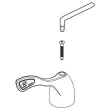 Moen 121443 - Wrist Blade Handle For Ceramic Disc,Hot 8100 Series