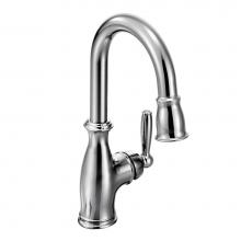 Moen 5985 - Chrome one-handle pulldown bar faucet