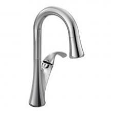 Moen 6124C - Chrome one-handle pulldown bar faucet