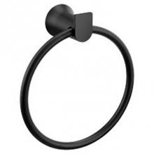 Moen BH3686BL - Matte Black Towel Ring