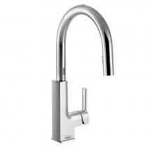 Moen S72308EC - Chrome one-handle pulldown kitchen faucet