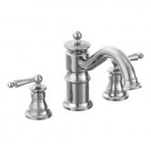Moen TS214 - Chrome two-handle roman tub faucet