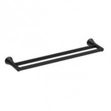 Moen Y0722BL - Matte Black Double Towel Bar