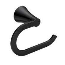 Moen Y0786BL - Matte Black Towel Ring