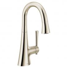 Moen 6126NL - Kurv Polished Nickel One-Handle High Arc Bar Faucet