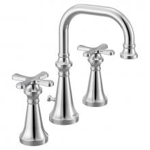 Moen TS44103 - Colinet Traditional Two-Handle Widespread High-Arc Bathroom Faucet with Cross Handles, Valve Requi
