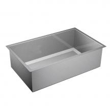 Moen G16100 - 1600 Series 16 Gauge Single Bowl Undermount Sink, Stainless Steel