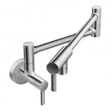 Moen S665 - Modern Wall Mount Swing Arm Folding Pot Filler Kitchen Faucet, Chrome