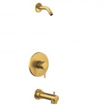 Moen UT2193NHBG - Align M-CORE 2-Series 1-Handle Tub and Shower Trim Kit in Brushed Gold (Valve Sold Separately)