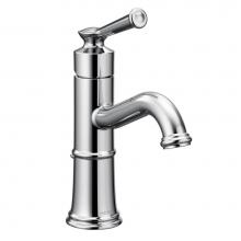 Moen 6402 - Belfield One-Handle Bathroom Sink Faucet with Drain Assembly and Optional Deckplate, Chrome