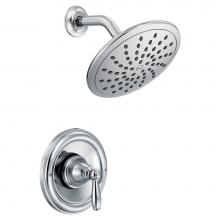 Moen T2252EP - Brantford Posi-Temp Rain Shower Single-Handle Shower Only Faucet Trim Kit in Chrome (Valve Sold Se