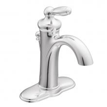 Moen 6600 - Brantford One-Handle Traditional Bathroom Sink Faucet with Available Vessel Sink Extension Kit, Ch