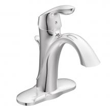Moen 6400 - Eva One-Handle Single Hole Bathroom Sink Faucet with Optional Deckplate, Chrome