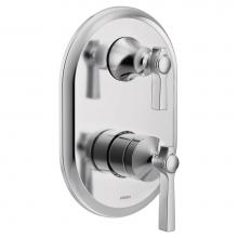 Moen UTS2411 - Flara M-CORE 3-Series 2-Handle Shower Trim with Integrated Transfer Valve in Chrome (Valve Sold Se