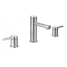 Moen T6193 - Align 8 in. Widespread 2-Handle Bathroom Faucet Trim Kit in Chrome (Valve Sold Separately)