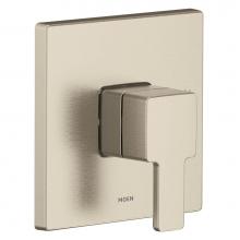 Moen UTS2711BN - 90 Degree M-CORE 2-Series 1-Handle Shower Trim Kit in Brushed Nickel (Valve Sold Separately)