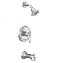 Moen UT2153EP - Brantford M-CORE 2-Series Eco Performance 1-Handle Tub and Shower Trim Kit in Chrome (Valve Sold S