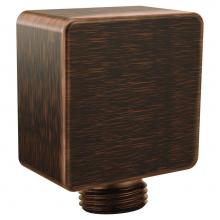 Moen A721BRB - Square Drop Ell Handheld Shower Wall Connector, Mediterranean Bronze
