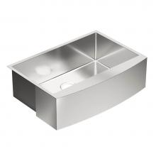 Moen G18121 - 1800 Series 30-Inch X 21-Inch Stainless Steel 18 Gauge Single Bowl Farmhouse Kitchen Sink