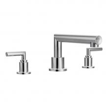 Moen TS93003 - Arris 2-Handle Deck-Mount High-Arc Roman Tub Faucet Trim Kit in Chrome (Valve Sold Separately)