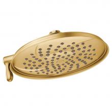 Moen S1311BG - Isabel 8-Inch Two-Function Showerhead with Immersion Technology, Brushed Gold