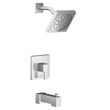 Moen UTS2713EP - 90 Degree M-CORE 2-Series Eco Performance 1-Handle Tub and Shower Trim Kit in Chrome (Valve Sold S