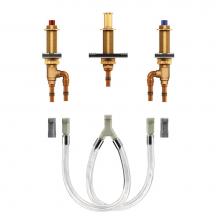 Moen 4793 - Two Handle Roman Tub Adjustable Valve with 1/2-Inch CPVC PEX Connections