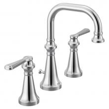 Moen TS44102 - Colinet Traditional Two-Handle Widespread High-Arc Bathroom Faucet with Lever Handles, Valve Requi