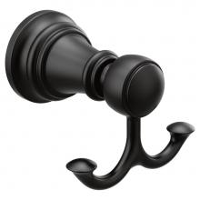 Moen YB8403BL - Matte Black Double Robe Hook