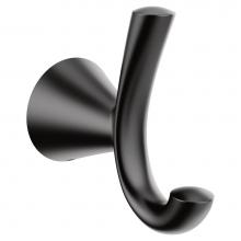 Moen YB2303BL - Matte Black Double Robe Hook