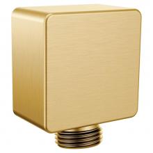 Moen A721BG - Square Drop Ell Handheld Shower Wall Connector, Brushed Gold