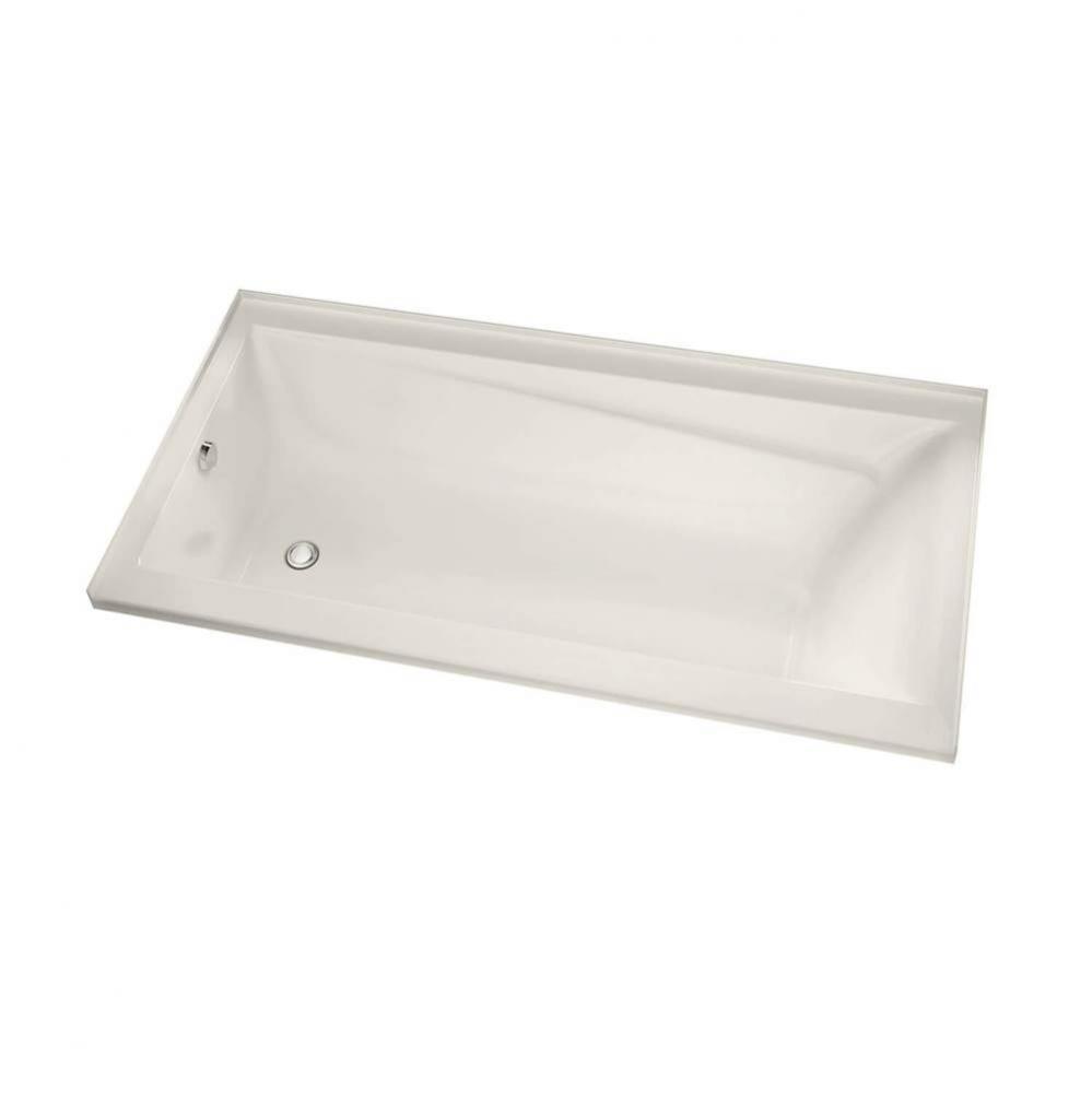 Exhibit 6032 IF Acrylic Alcove Right-Hand Drain Aeroeffect Bathtub in Biscuit