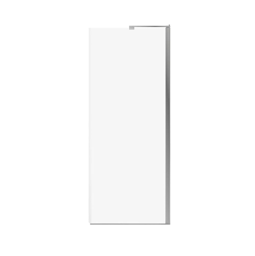 Capella 78 Screen and Return Panel for 36 in. Base with GlassShield&#xae; glass in Chrome