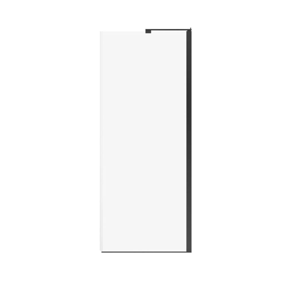 Capella 78 Screen and Return Panel for 36 in. Base with GlassShield&#xae; glass in Matte Black