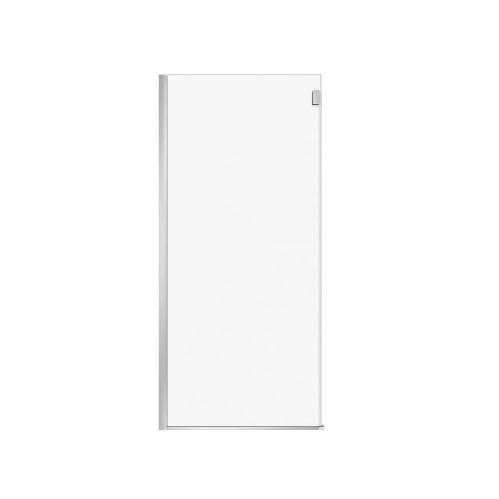Duel Alto Return Panel for 36 in. Base with Clear glass in Chrome