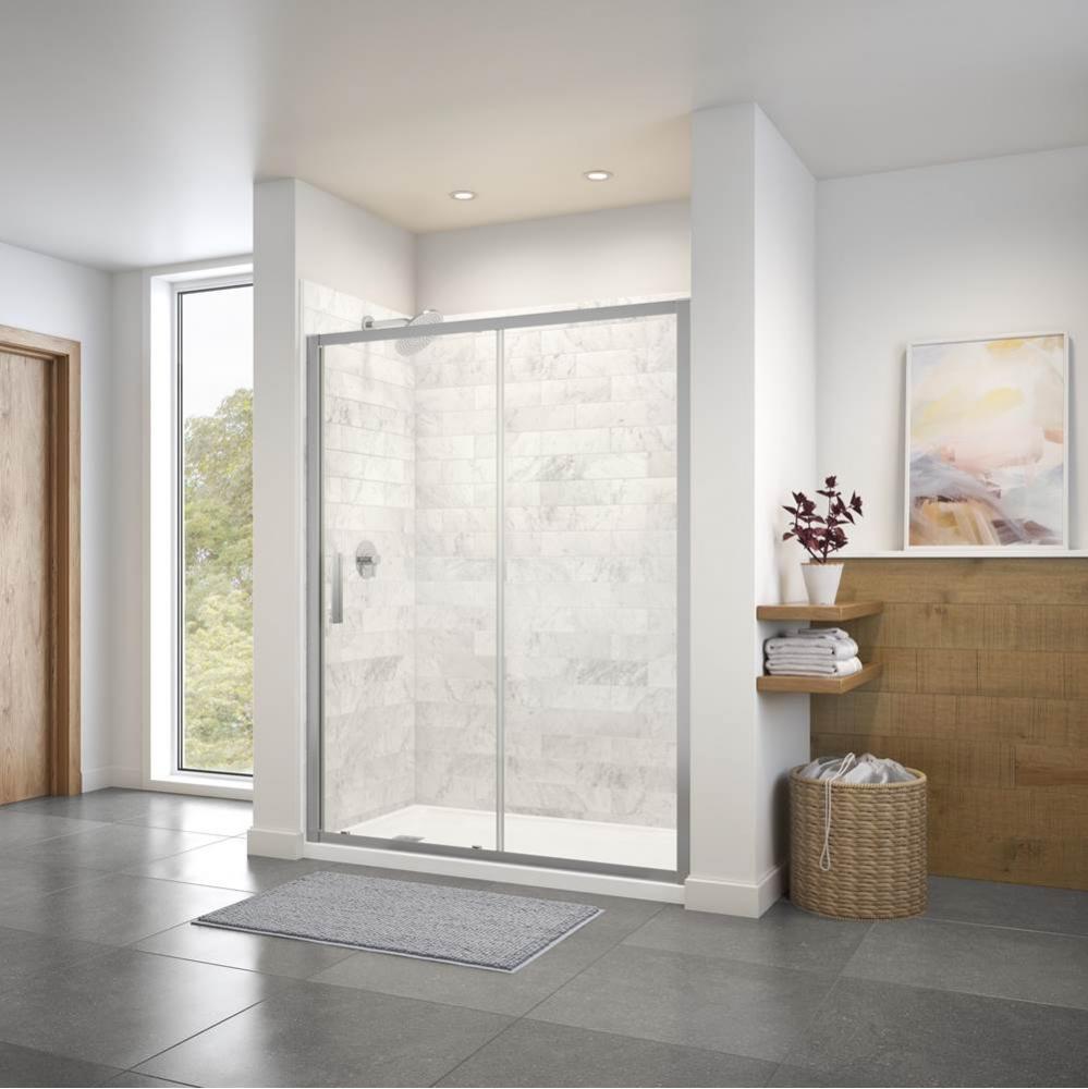 Connect Sliding Door 55 1/2-57 X 72 6Mm Clear Chrome
