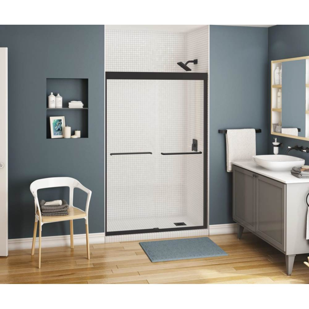 Kameleon SC 43-47 x 71 in. 6 mm Bypass Shower Door for Alcove Installation with Clear glass in Mat