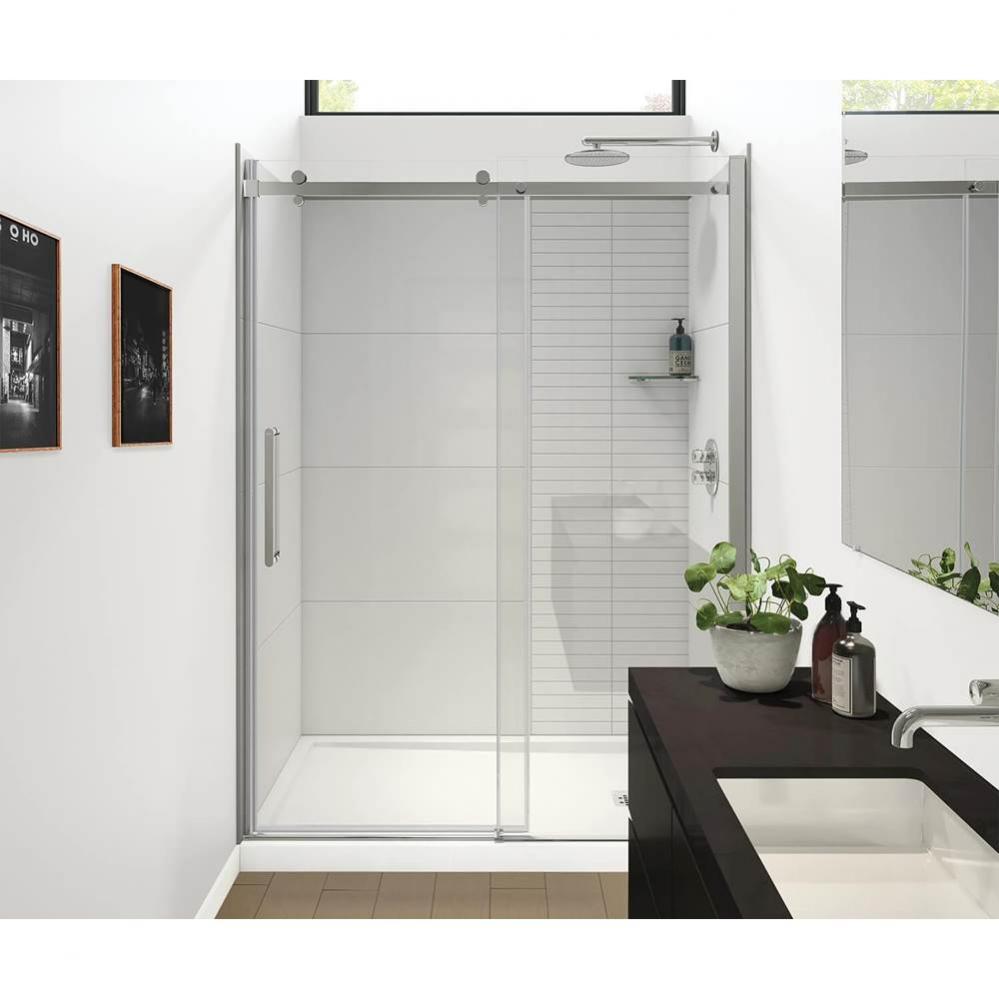 Halo Pro GS 56  1/2-59 X 78 3/4 in. 8mm Sliding Shower Door for Alcove Installation with GlassShie