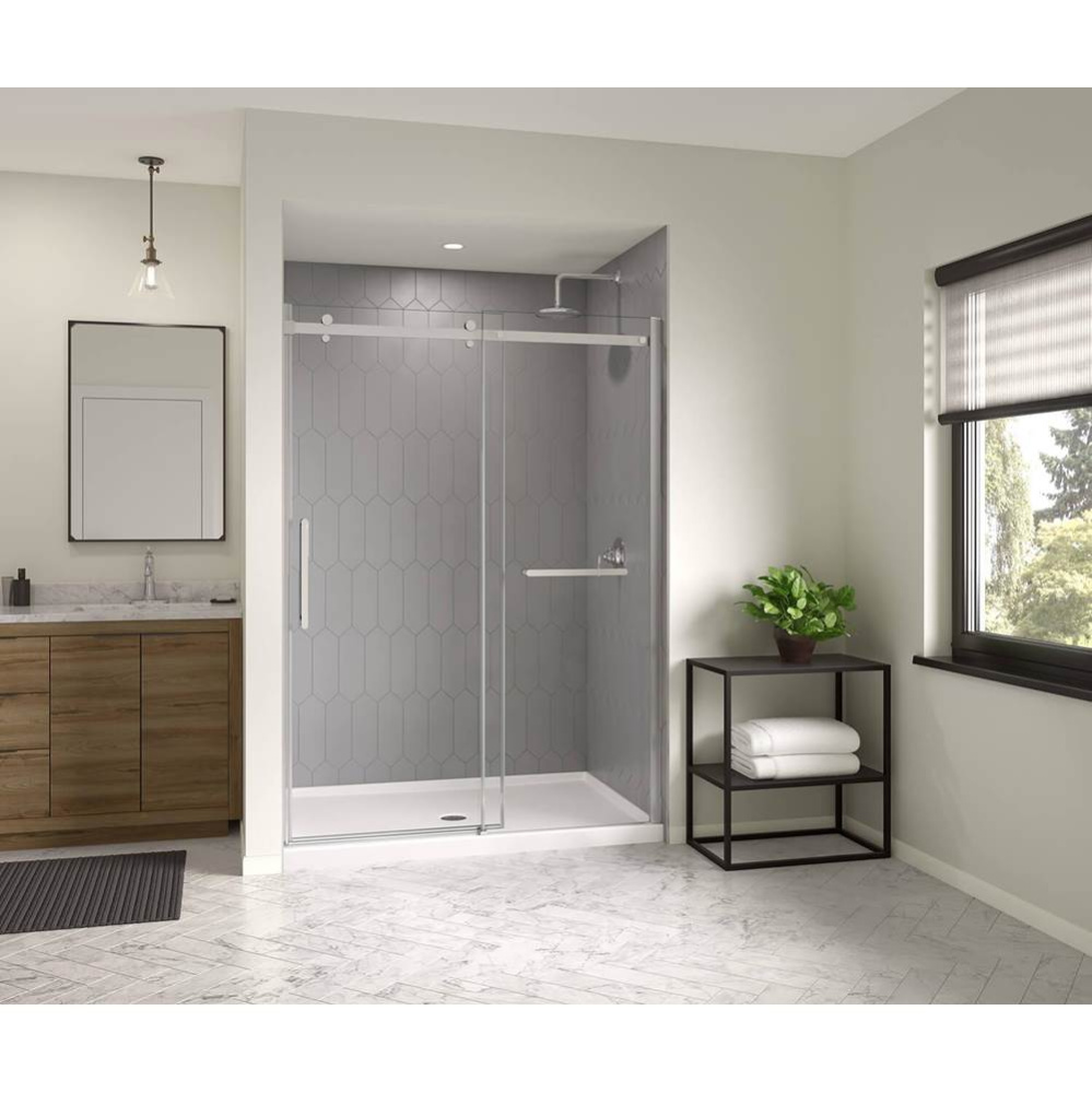 Icon 6042 AcrylX Alcove Shower Base with Center Drain in White