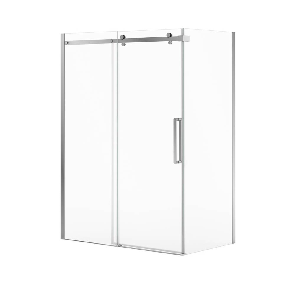 Halo Pro GS Return Panel for 36 in. Base with GlassShield&#xae; glass in Chrome
